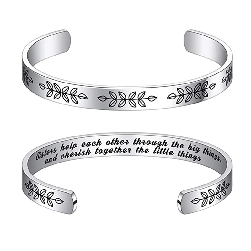 Браслеты-манжеты из нержавеющей стали для женщин, персонализированные подарки с гравировкой цитаты, вдохновляющие браслеты на день рожден...
Браслеты-манжеты из нержавеющей стали для женщин, персонализированные подарки с гравировкой цитаты, вдохновляющие браслеты на день рожден...