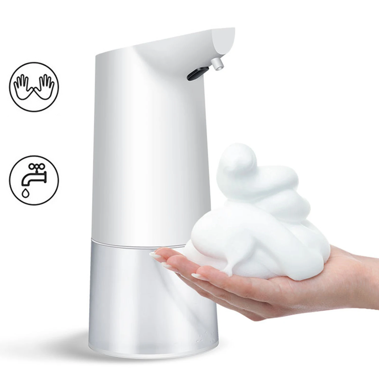 350mL Auto Soap Dispenser Infrared Hand-free Touchless Soap Dispenser Foam Liquid Lotion Gel Auto Hand Soap Dispenser
350mL Auto Soap Dispenser Infrared Hand-free Touchless Soap Dispenser Foam Liquid Lotion Gel Auto Hand Soap Dispenser