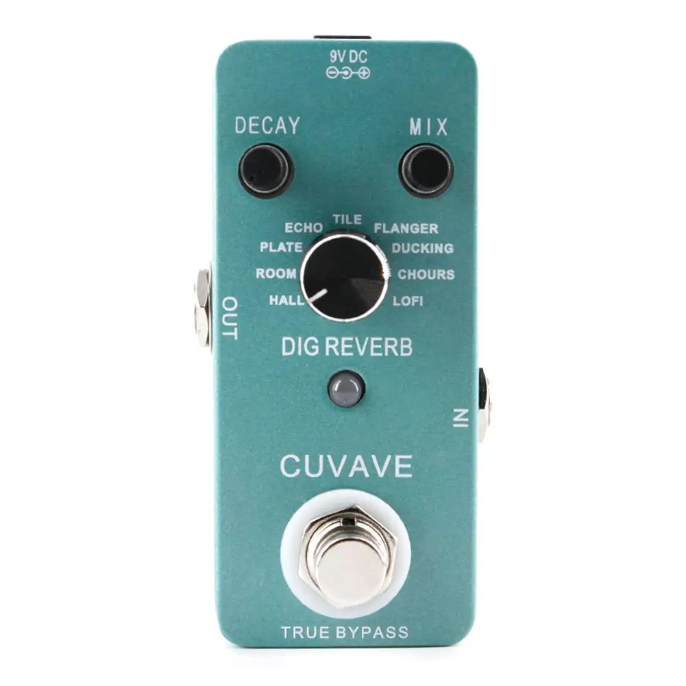 

DIG Reverb Guitar Effect Pedal with 9 Reverb Types True Bypass Effects Stomp box Digital Audio Processor for Electric Guitar