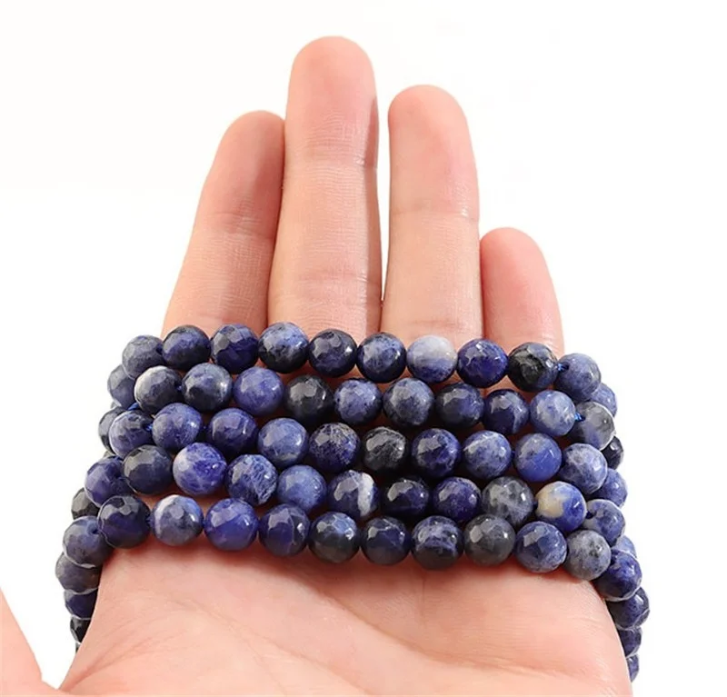 Round 4/6/8/10mm Faceted Blue Striped Loose Beads for DIY Craft Bracelet Necklace Jewelry Making 
Round 4/6/8/10mm Faceted Blue Striped Loose Beads for DIY Craft Bracelet Necklace Jewelry Making