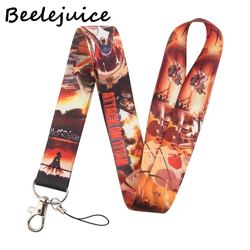 24pcs Attack on Titan Neck Strap Lanyards ID badge card holder keychain Mobile Phone Strap Ribbon webbing necklace Decorations
24pcs Attack on Titan Neck Strap Lanyards ID badge card holder keychain Mobile Phone Strap Ribbon webbing necklace Decorations