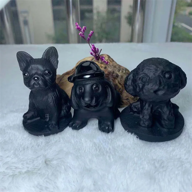 Unique High Quality Pure Natural 0f Black Obsidian All Kinds Of Cute Puppies LH
Unique High Quality Pure Natural 0f Black Obsidian All Kinds Of Cute Puppies LH