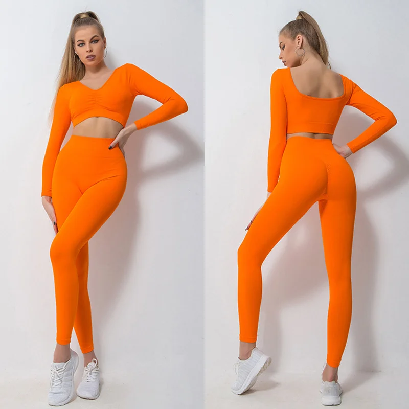 Женский спортивный костюм для спортзала, комплект для йоги, спортивная одежда для тренировок, леггинсы с высокой талией, топ с бюстгальтеро...
Женский спортивный костюм для спортзала, комплект для йоги, спортивная одежда для тренировок, леггинсы с высокой талией, топ с бюстгальтеро...