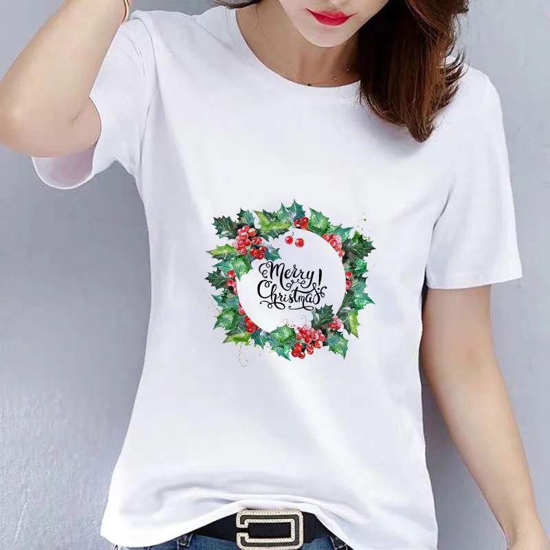 LUSLOS Happy Christmas Tee Shirt Women T-shirt Santa Claus T-shirt Female Short Sleeve Cute Graphic Tee Tops Streetwear CN
LUSLOS Happy Christmas Tee Shirt Women T-shirt Santa Claus T-shirt Female Short Sleeve Cute Graphic Tee Tops Streetwear CN