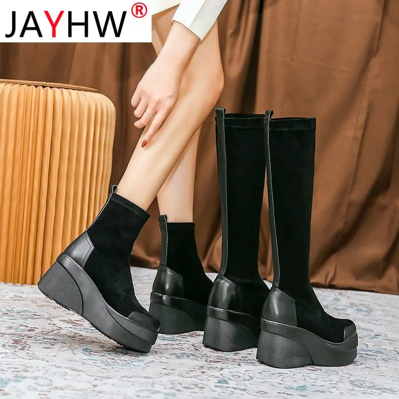 JAYHW зимние теплые длинные ботинки женские нескользящие модные ботинки с круглым носком толстые 6 см высокие внутренние ботильоны высота 3 см
JAYHW зимние теплые длинные ботинки женские нескользящие модные ботинки с круглым носком толстые 6 см высокие внутренние ботильоны высота 3 см