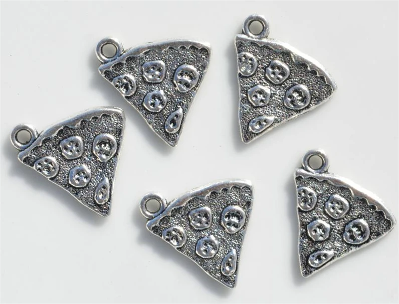 10 Slice of Pizza Metal Tone Charm Pizza Charm Food Charm for Diy Jewelry 21x19mm
10 Slice of Pizza Metal Tone Charm Pizza Charm Food Charm for Diy Jewelry 21x19mm