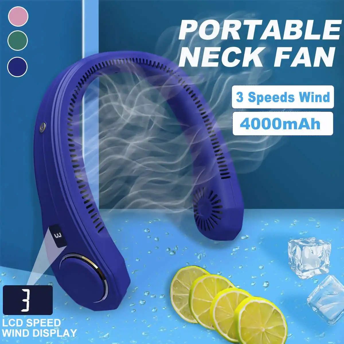 Mini Neck Fan Portable Bladeless Fan Rechargeable Leafless Digital Display Hanging Fans Air Cooler Cooling Wearable 넥밴드 팬
Mini Neck Fan Portable Bladeless Fan Rechargeable Leafless Digital Display Hanging Fans Air Cooler Cooling Wearable 넥밴드 팬