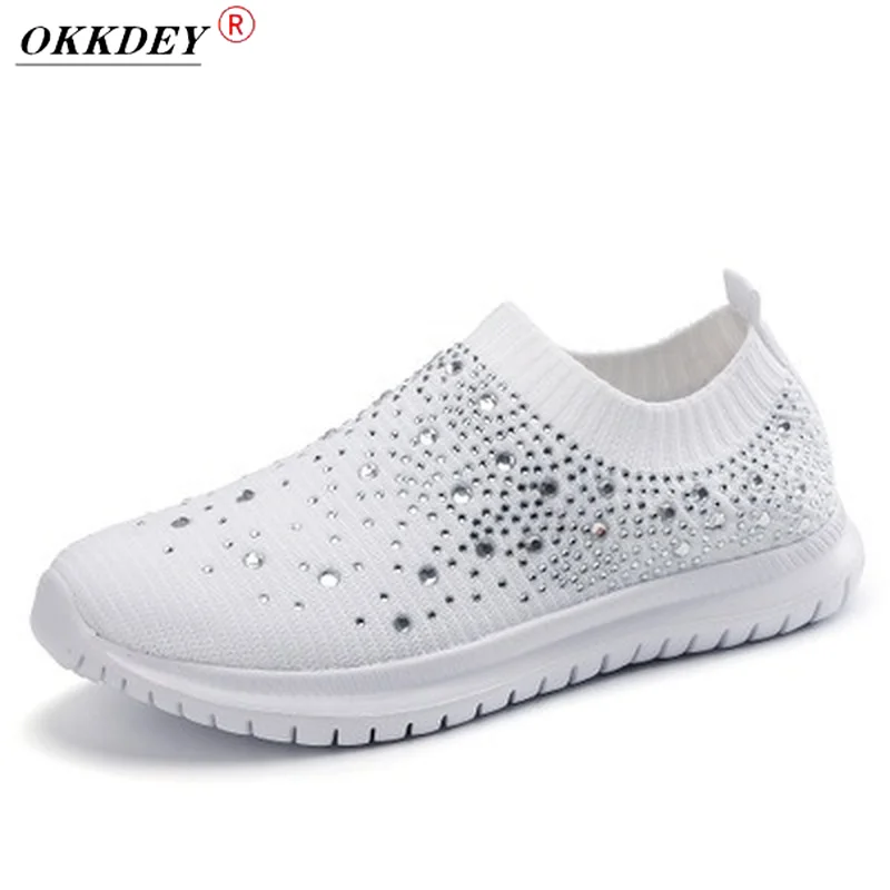 OKKDEYWomen's White Glitter Sneakers For Sock Fashion Bling Shoes Trainers Female Vulcanize 2020 Tenis Feminino Basket Femme
OKKDEYWomen's White Glitter Sneakers For Sock Fashion Bling Shoes Trainers Female Vulcanize 2020 Tenis Feminino Basket Femme