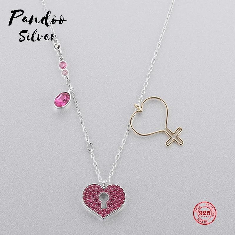 PANDOO Fashion Charm Pure 925 Silver Original 1:1 Copy, Romantic Sweet Love Fashion Necklace Female Luxury Jewelry Gifts
PANDOO Fashion Charm Pure 925 Silver Original 1:1 Copy, Romantic Sweet Love Fashion Necklace Female Luxury Jewelry Gifts