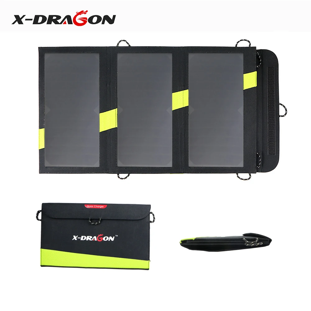 Зарядное устройство X-DRAGON на солнечной батарее 5 В 20 Вт портативная уличная