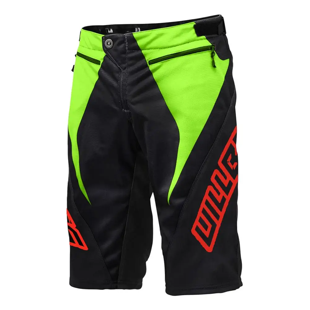 Черные зеленые шорты WillBros для бега спринтера мотоциклетные короткие брюки