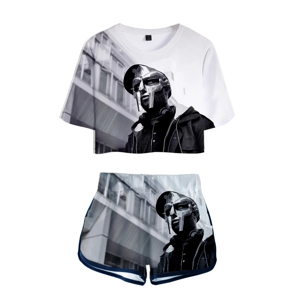 MF DOOM Tracksuit 3D Clothes Two Piece Set Summer Short Sleeve Crop Top+Shorts American Rapper Fashion Streetwear Women's Set
MF DOOM Tracksuit 3D Clothes Two Piece Set Summer Short Sleeve Crop Top+Shorts American Rapper Fashion Streetwear Women's Set