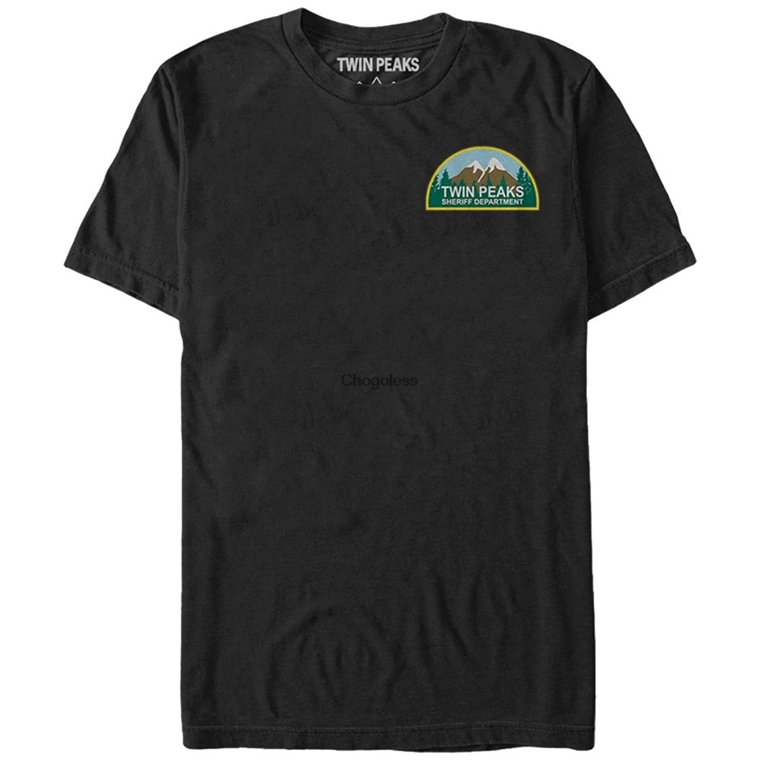 Фото Мужская футболка с рисунком пятого солнца Твин Пикс шерифа | одежда