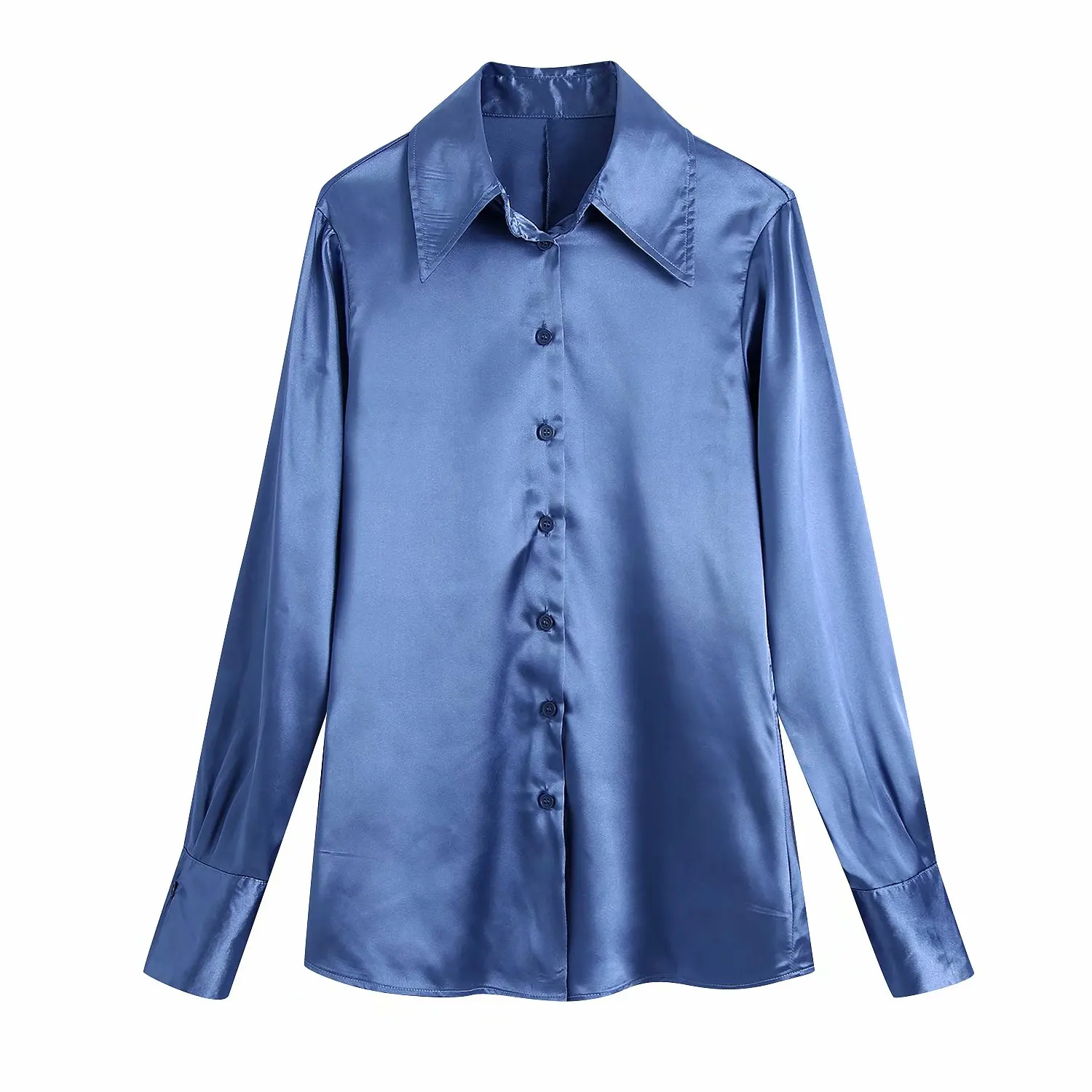 2021 New Women Satin Shirt Long Sleeves Elegant Fashion Chic Lady Woman Flowing Shirt Tops
2021 New Women Satin Shirt Long Sleeves Elegant Fashion Chic Lady Woman Flowing Shirt Tops