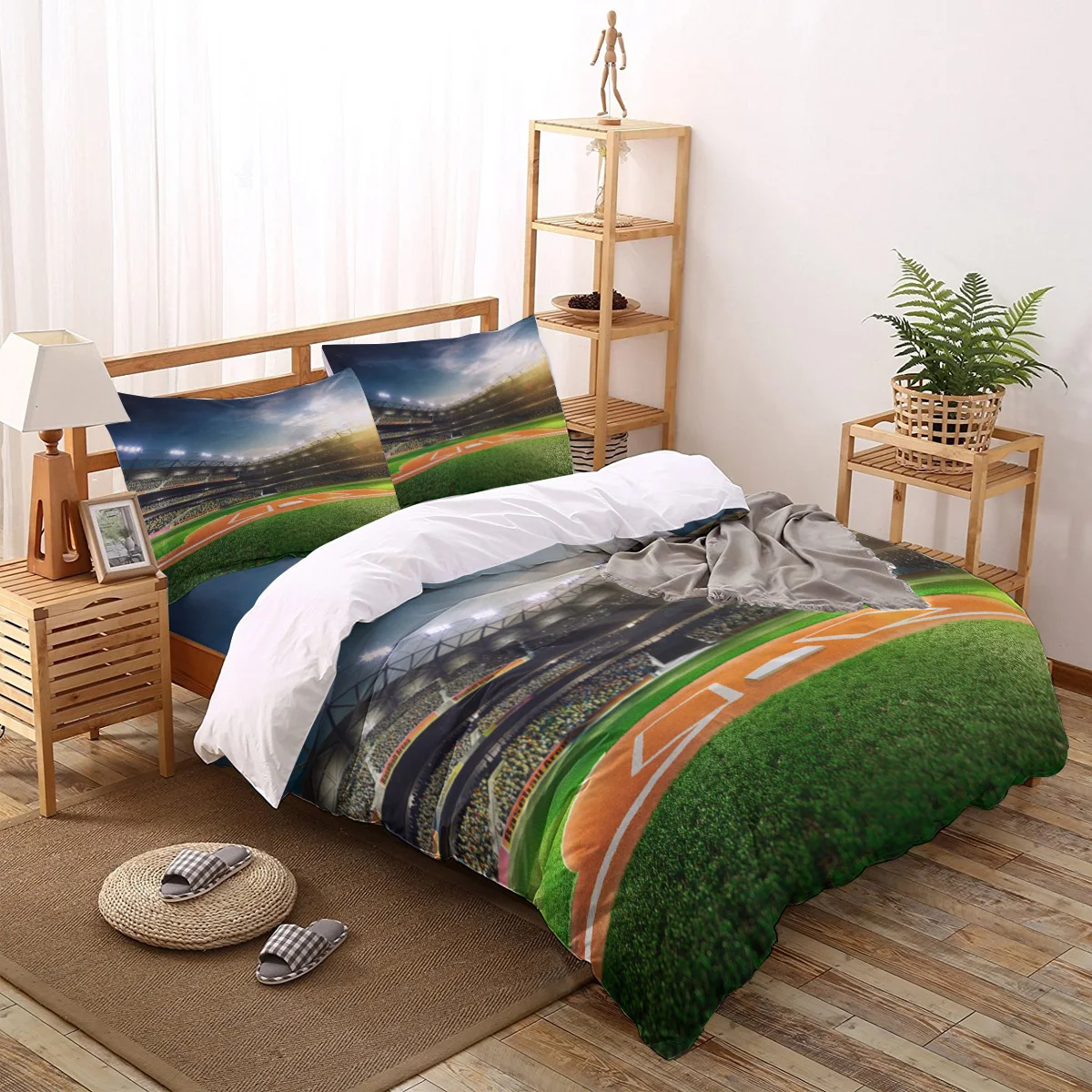 Football Field Spectator Green Grass Bedding Set Duvet Cover Creative Comforter Bed Cover Set Housse De Couette Bedclothes
Football Field Spectator Green Grass Bedding Set Duvet Cover Creative Comforter Bed Cover Set Housse De Couette Bedclothes