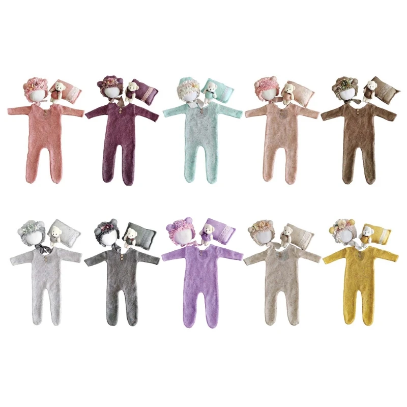 1Set Baby Infants Hat Pillow Romper Jumpsuit Bear Doll Newborn Photography Props 97BC
1Set Baby Infants Hat Pillow Romper Jumpsuit Bear Doll Newborn Photography Props 97BC