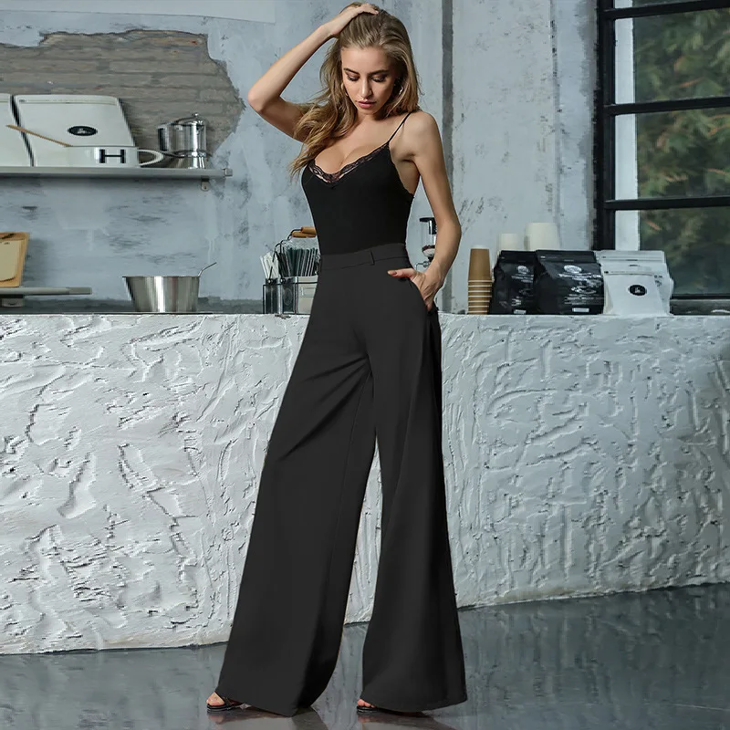 2021 Trend Solid Wide Leg Pants Mujer Straight High Waisted Trousers Loose Full Length Slacks Elastic Folds Palazzo Pants Women
2021 Trend Solid Wide Leg Pants Mujer Straight High Waisted Trousers Loose Full Length Slacks Elastic Folds Palazzo Pants Women