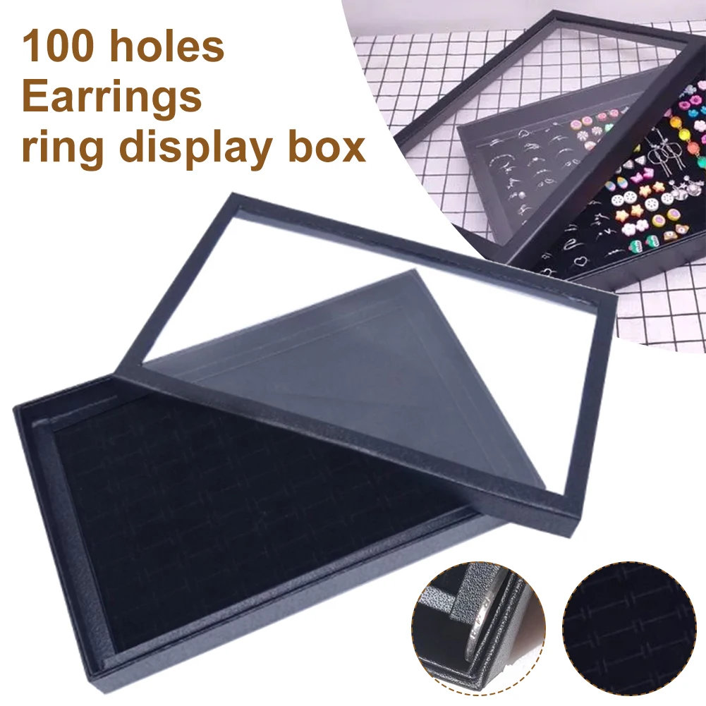 100 Slots Jewelry Showcase Display Pad with Cover Jewelry Organizer Tray Storage Case for Necklace Bracelet Rings Earrings Studs
100 Slots Jewelry Showcase Display Pad with Cover Jewelry Organizer Tray Storage Case for Necklace Bracelet Rings Earrings Studs