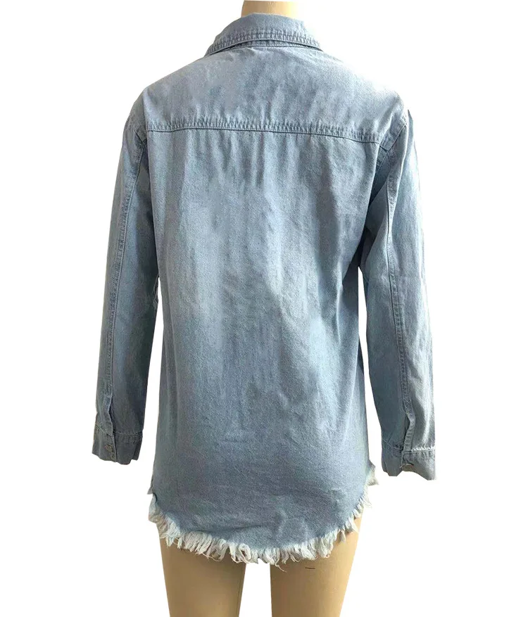 FNOCE 2020 winter new women''s ripped jean jackets fashion trends streetwear long sleeve hole slim elegant X-Long denim coats
FNOCE 2020 winter new women''s ripped jean jackets fashion trends streetwear long sleeve hole slim elegant X-Long denim coats