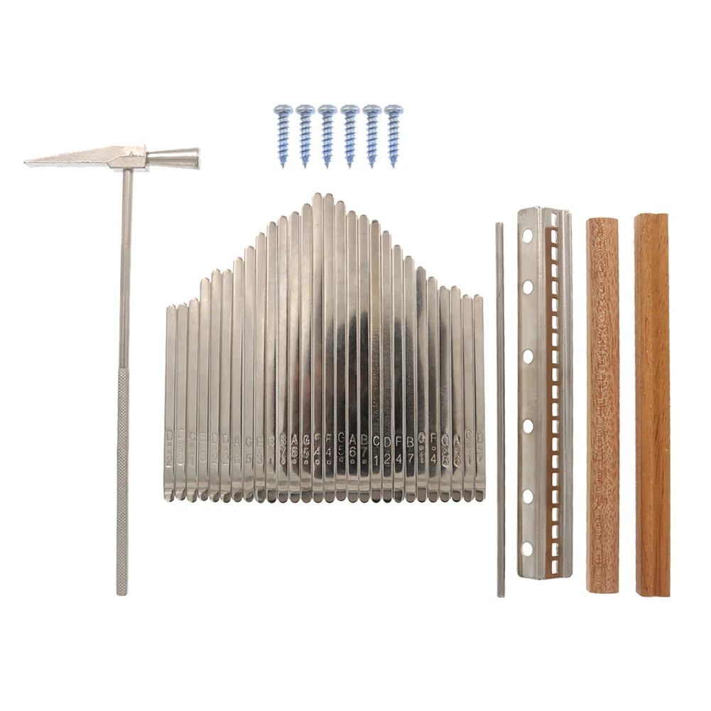 21-Key Kalimba DIY Accessories Set Thumb Piano Metal Shrapnel with Tuning Hammer Keyboard Instrument Replacmeent Parts
21-Key Kalimba DIY Accessories Set Thumb Piano Metal Shrapnel with Tuning Hammer Keyboard Instrument Replacmeent Parts
