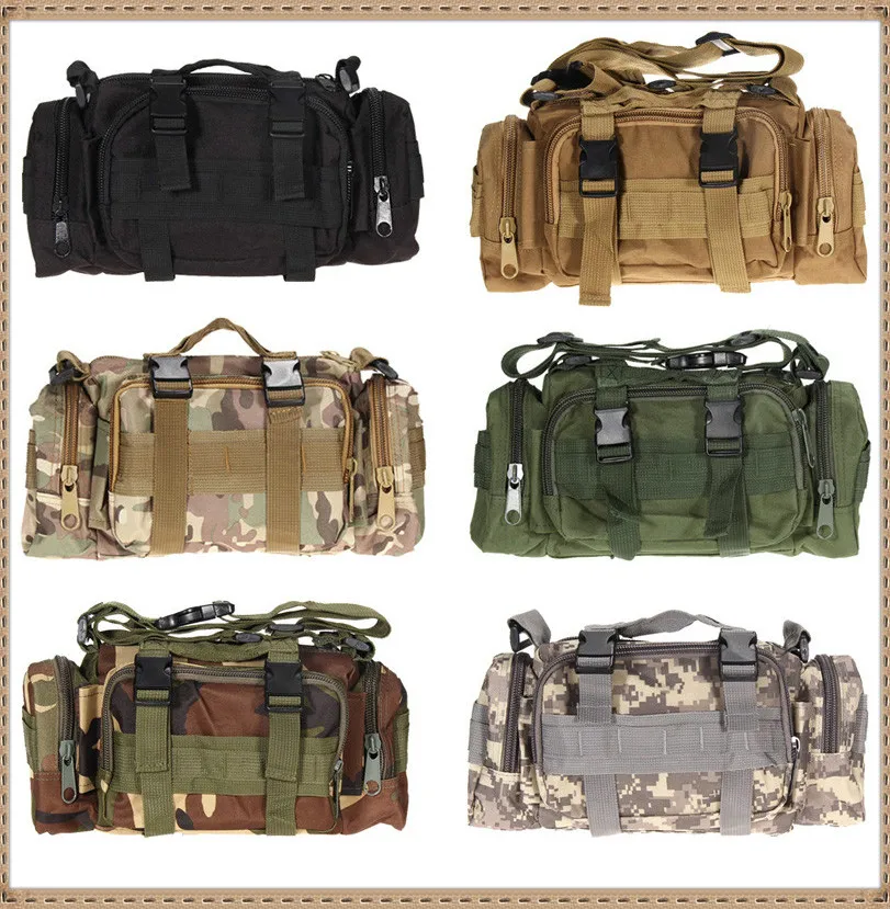

Уличная Военная тактическая поясная сумка, сумки на плечо для альпинизма, сумка на талию 600D, водонепроницаемая нейлоновая сумка для кемпинг...
