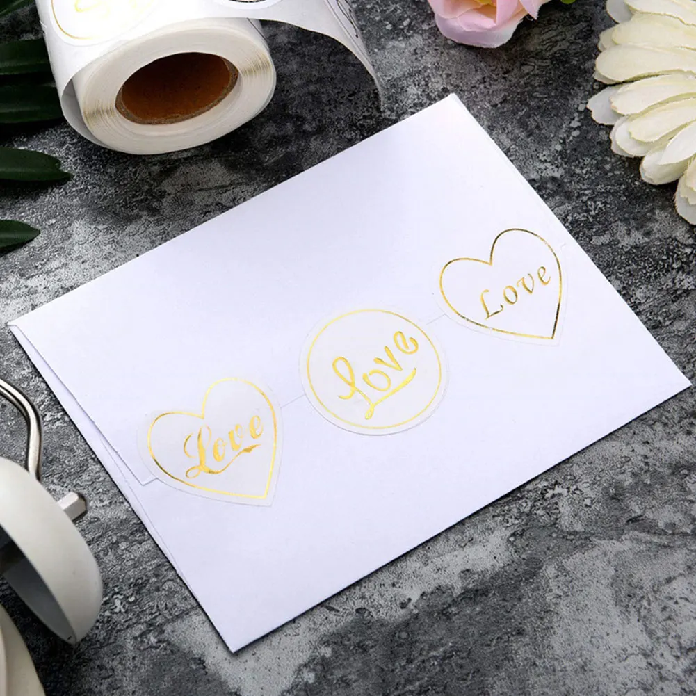 Hot Stamping Sticker Gold Foil Seal Labels Gold Sticker Labels With 4 Patterns Valentine's Day Gift Decoration Stationery
Hot Stamping Sticker Gold Foil Seal Labels Gold Sticker Labels With 4 Patterns Valentine's Day Gift Decoration Stationery