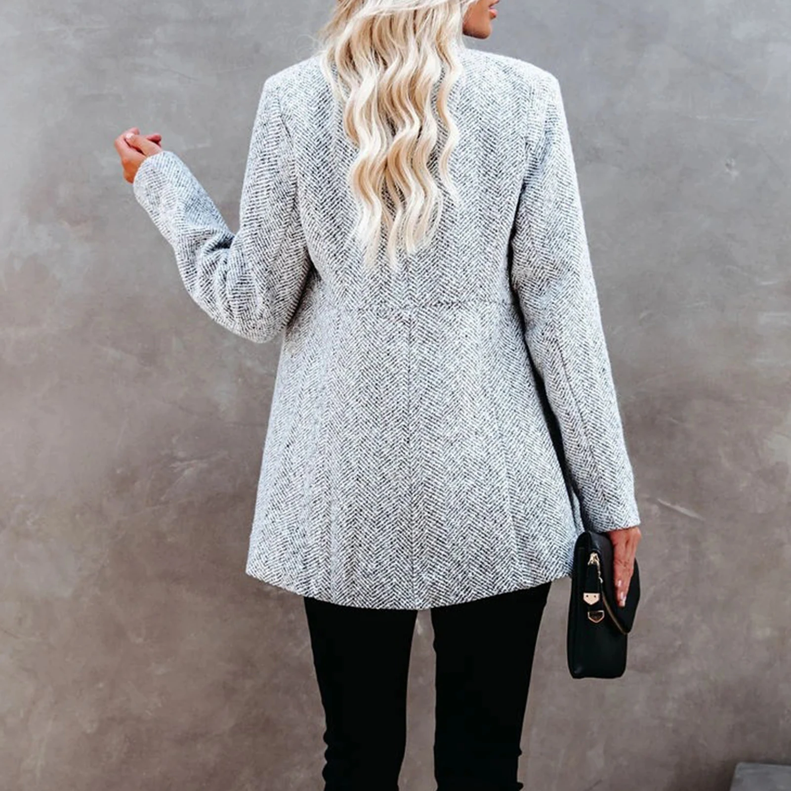 Autumn Winter Women Stand Collar Long Sleeve Thick Slim Mid-length Coat Jacket
Autumn Winter Women Stand Collar Long Sleeve Thick Slim Mid-length Coat Jacket