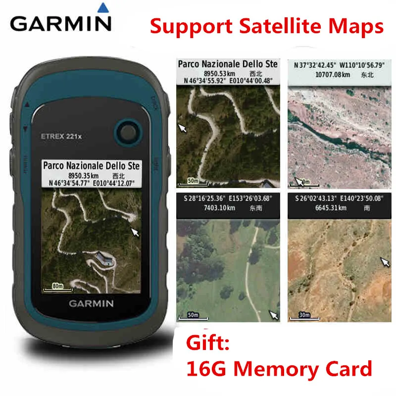 Ручной уличный GPS-навигатор Garmin eTrex 221X измерение акр etrex Обновлено 100% г. | Спорт и