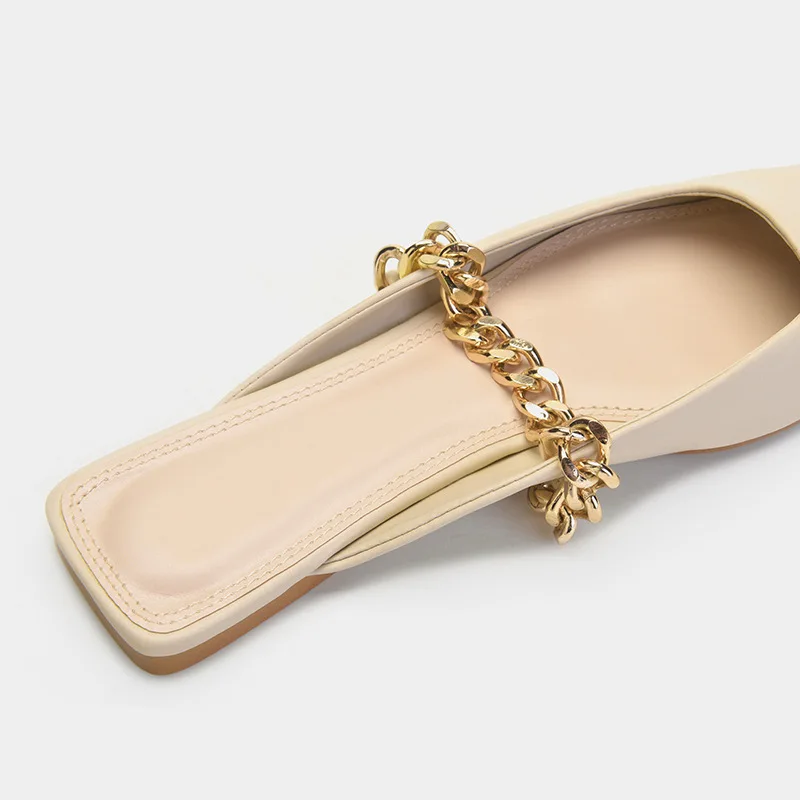 Women's shoes chain slingback flat sandals Baotou low-heeled shoes flat slippers for women fashion shoes bottoms womens slippers
Women's shoes chain slingback flat sandals Baotou low-heeled shoes flat slippers for women fashion shoes bottoms womens slippers
