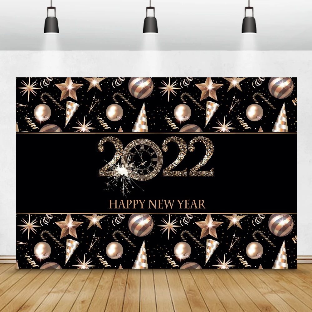 Фотофон Laeacco с золотыми блестками для праздновечерние нового года 2022 
Фотофон Laeacco с золотыми блестками для праздновечерние нового года 2022