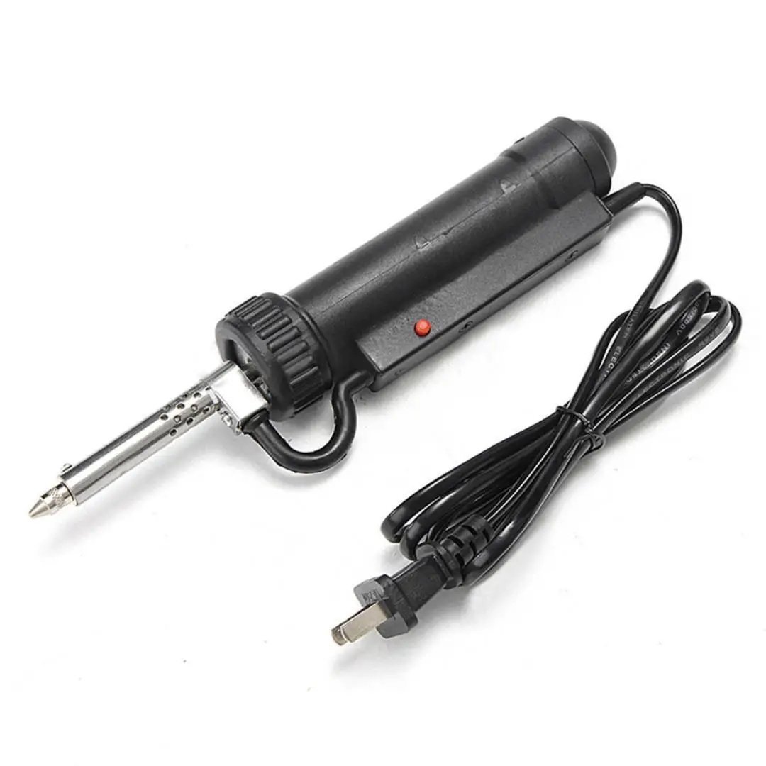 

Automatic electric tin sucker suction pump iron gun soldering chip repair tool to send suction nozzle EU plug 220V 30W