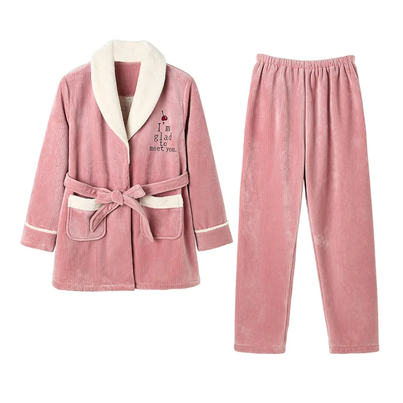 Composite Velvet Pajama Sets Women's Winter Thick Plus Warm Coral Home Clothing Sleep Girls Wear Ethika 2 Piece Suits Lounge
Composite Velvet Pajama Sets Women's Winter Thick Plus Warm Coral Home Clothing Sleep Girls Wear Ethika 2 Piece Suits Lounge