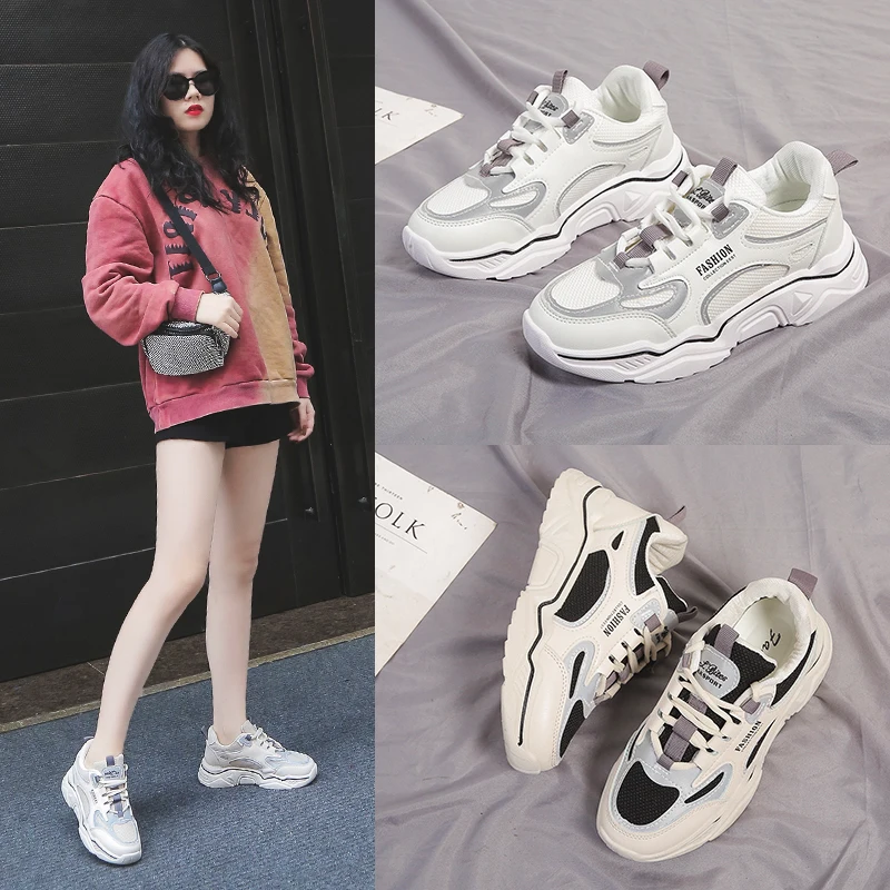 New 2021 White Sneakers for Women's Platform Vulcanized Sneaker for Women shoe Skin Mesh Breathable Comfortable Dad Female Shoes
New 2021 White Sneakers for Women's Platform Vulcanized Sneaker for Women shoe Skin Mesh Breathable Comfortable Dad Female Shoes