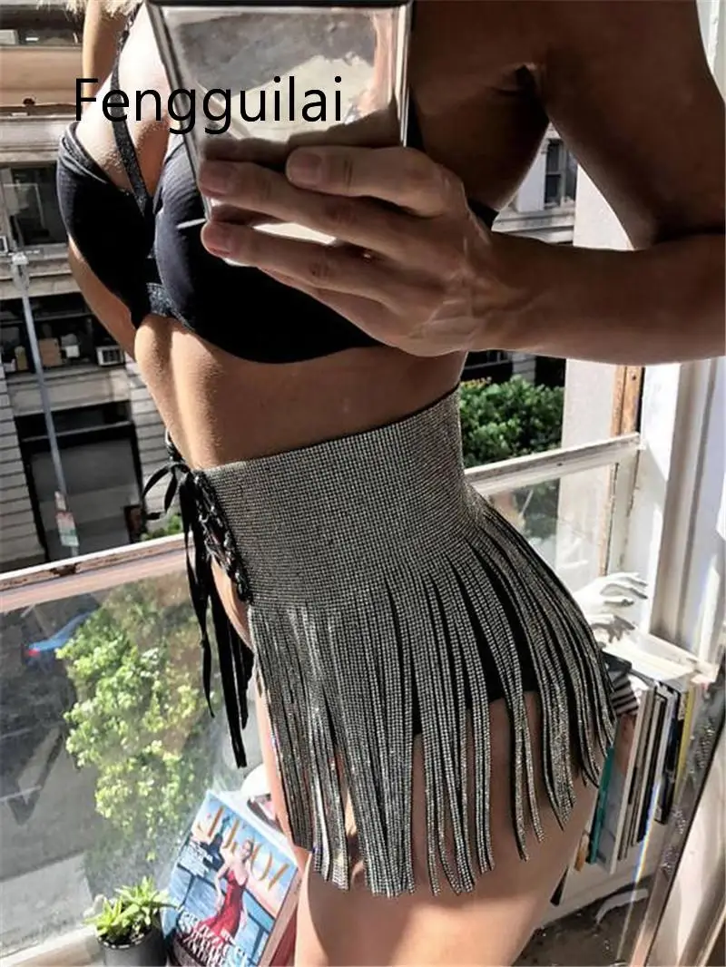 Sexy Bandage Summer Skirt Women Befree Tassel Fringe Beach Style Short Mini Sequins Skirt Female Party High Waist Skirt Bottom
Sexy Bandage Summer Skirt Women Befree Tassel Fringe Beach Style Short Mini Sequins Skirt Female Party High Waist Skirt Bottom