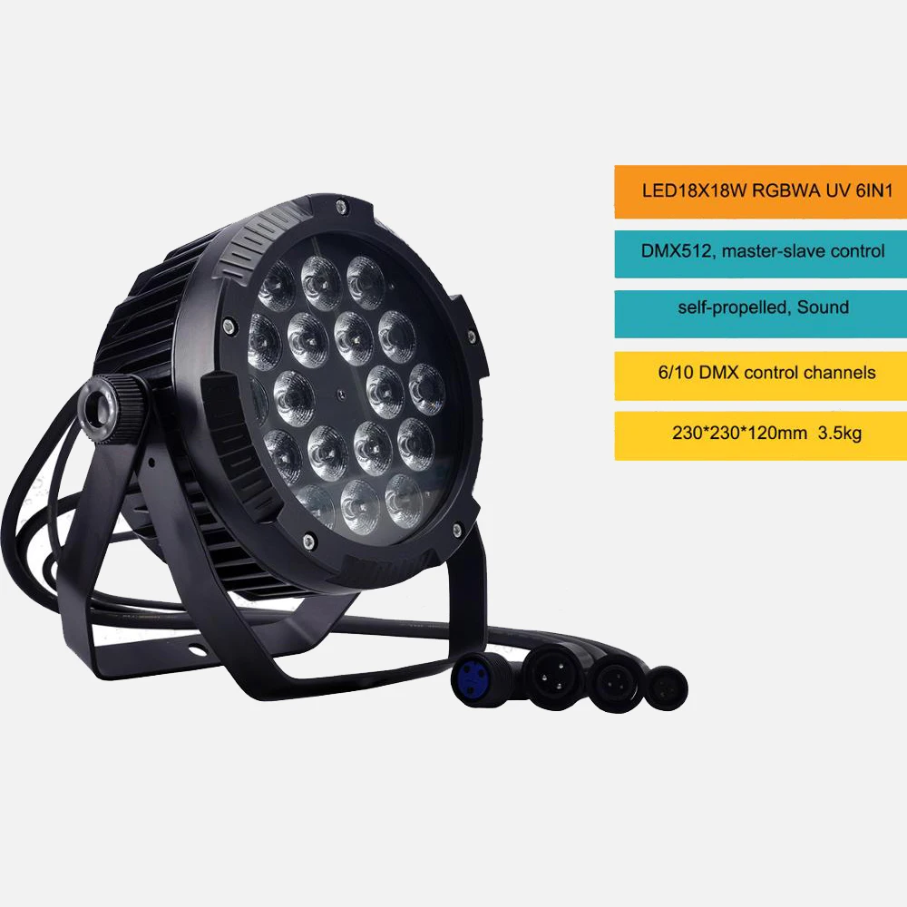 8pcs / Aluminum 18x18w RGBWA UV 6in1 LED par light+flight case IP 65 Outdoor waterproof Led par DMX512 Waterproof equipment
8pcs / Aluminum 18x18w RGBWA UV 6in1 LED par light+flight case IP 65 Outdoor waterproof Led par DMX512 Waterproof equipment