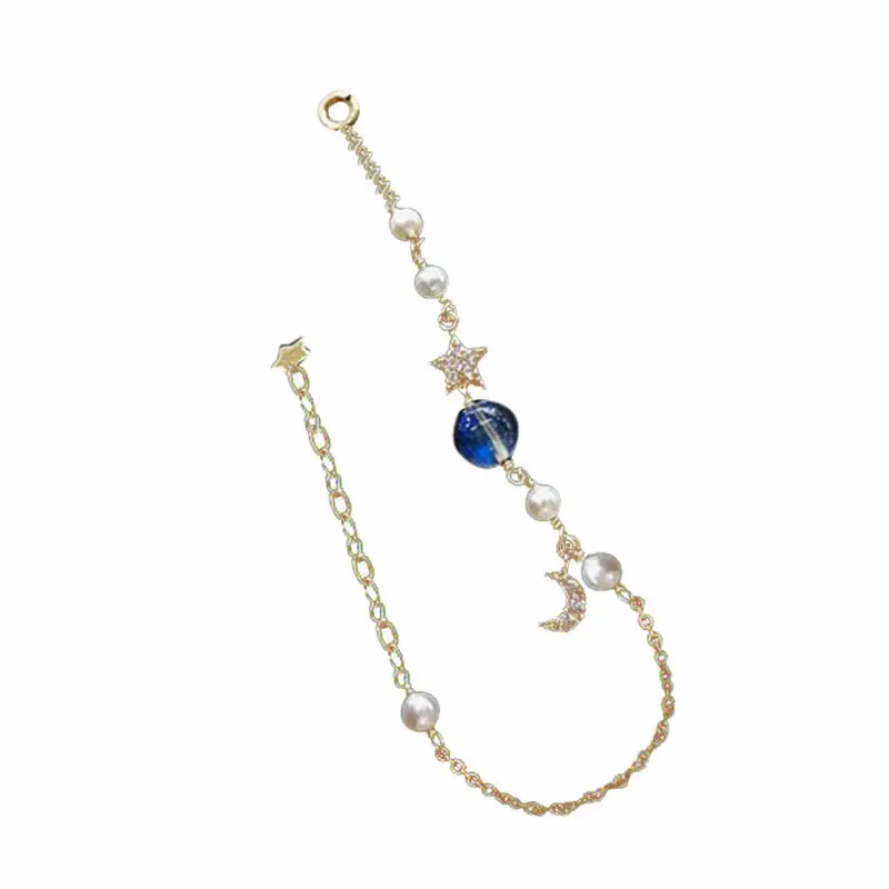 925 sterling silver girly heart inlaid zircon bracelet female student star moon pearl bracelet let women have charm wholesale
925 sterling silver girly heart inlaid zircon bracelet female student star moon pearl bracelet let women have charm wholesale
