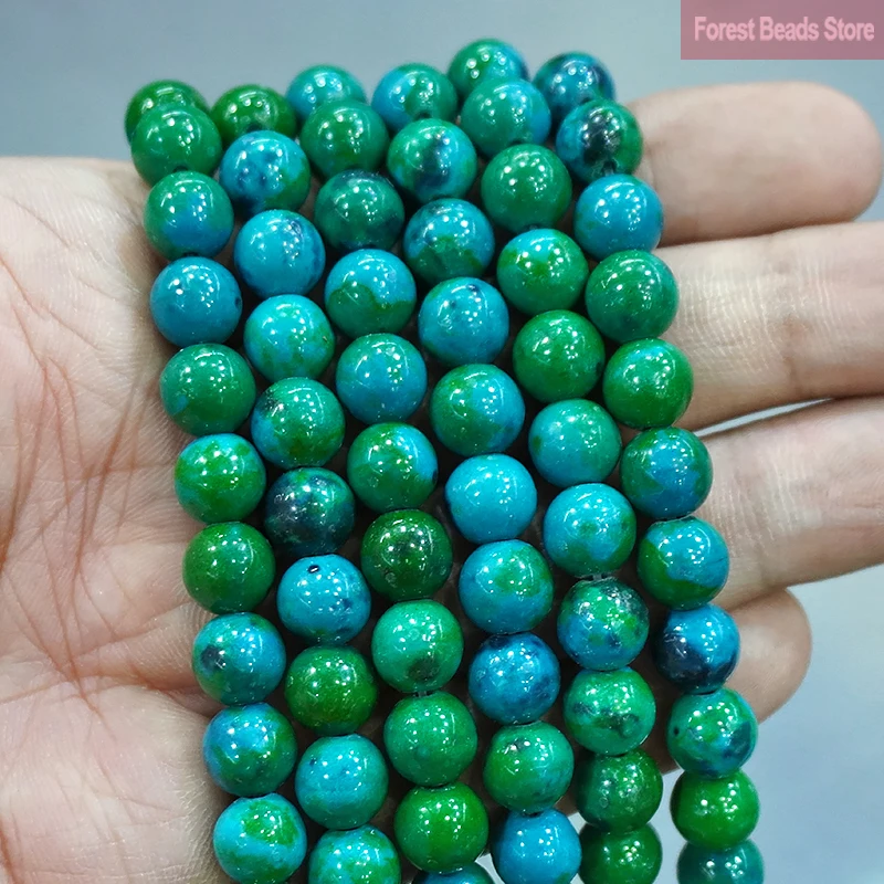 Natural Stone Chrysocolla Round Beads 15" Strand For Jewelry Making Diy Bracelet Necklace Pendant 4 6 8 10 12 14MM Wholesale
Natural Stone Chrysocolla Round Beads 15" Strand For Jewelry Making Diy Bracelet Necklace Pendant 4 6 8 10 12 14MM Wholesale