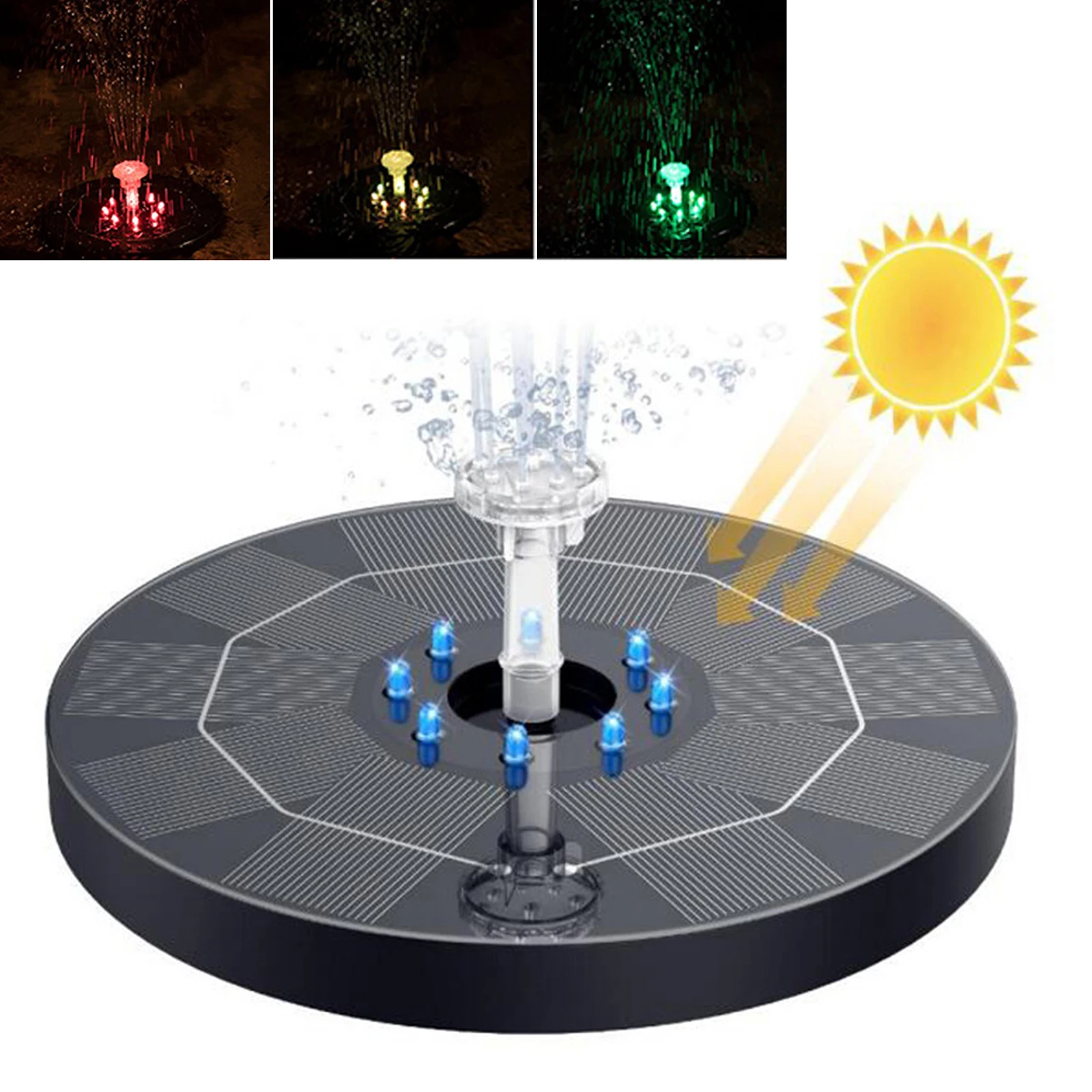 Solar Water Fountain Pump, Submersible Outdoor Water Fountain Panel Kit for Bird Bath, Small Pond, Pool, Garden and Lawn, 3W
Solar Water Fountain Pump, Submersible Outdoor Water Fountain Panel Kit for Bird Bath, Small Pond, Pool, Garden and Lawn, 3W