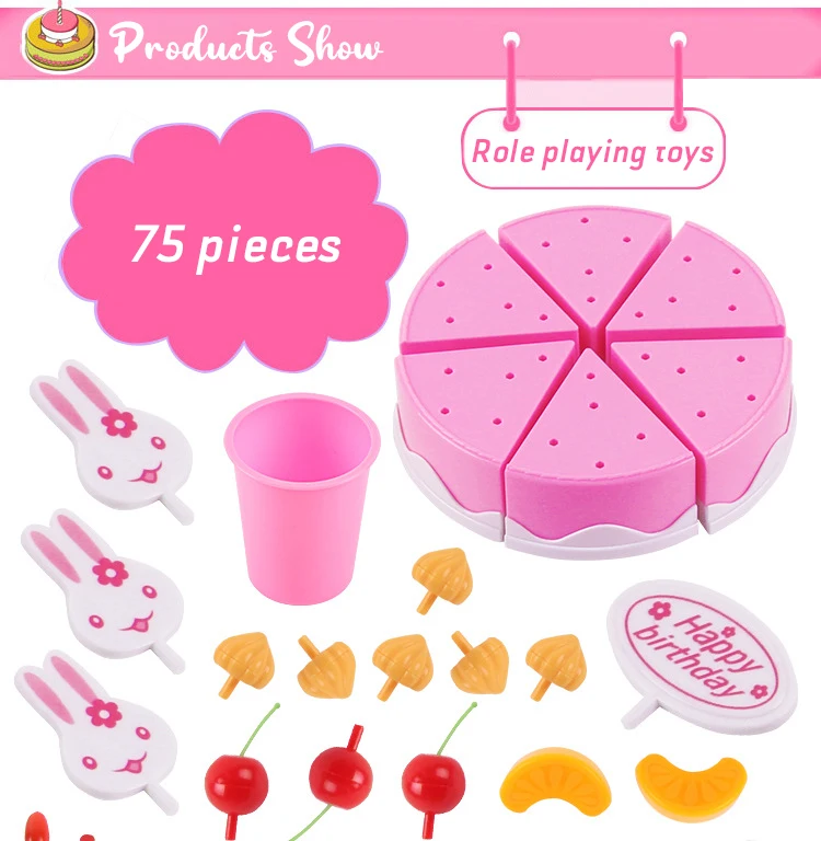 Children Kitchen Toys Set Kids Fruit Cake Set Happy Cut DIY 75 Accessories Boys and Girls Birthday Play House Toys
Children Kitchen Toys Set Kids Fruit Cake Set Happy Cut DIY 75 Accessories Boys and Girls Birthday Play House Toys
