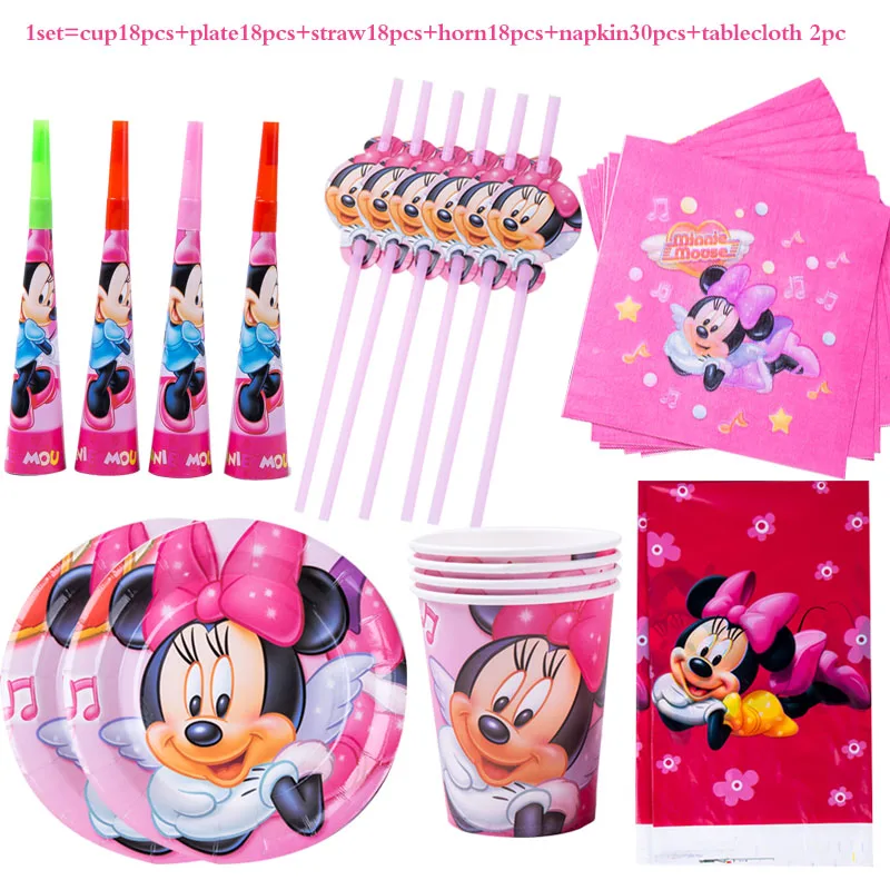 Disney Minnie Mouse Theme Birthday Party Supplies Cup Plate 18 Kids Girl Birthday Party Decoration Disposable Tableware Set
Disney Minnie Mouse Theme Birthday Party Supplies Cup Plate 18 Kids Girl Birthday Party Decoration Disposable Tableware Set