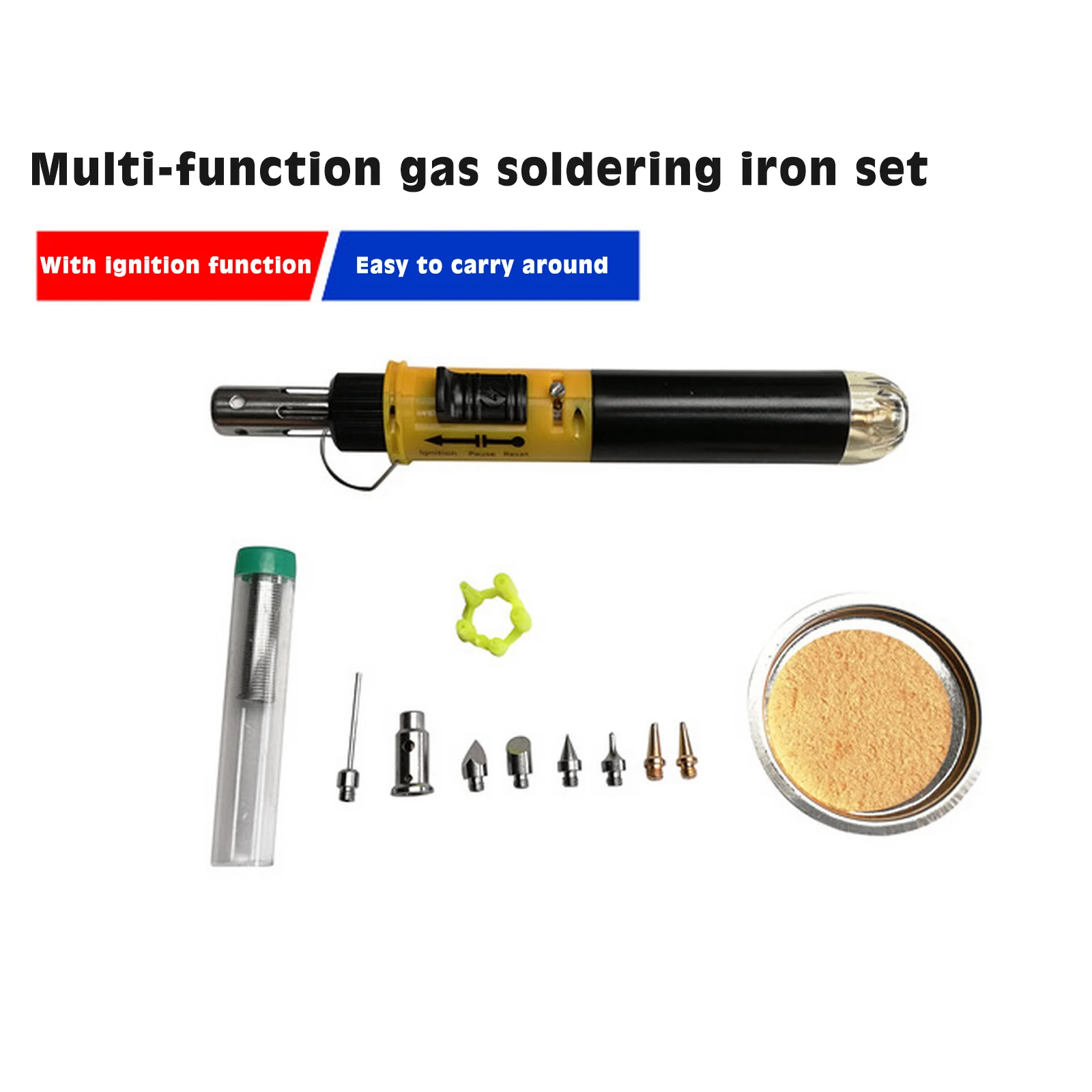 12-In-1 Gas Soldering Iron Multifunctional Auto-ignition Adjustable Flame Butane Iron with Hot Air Gun Flamethrower
12-In-1 Gas Soldering Iron Multifunctional Auto-ignition Adjustable Flame Butane Iron with Hot Air Gun Flamethrower