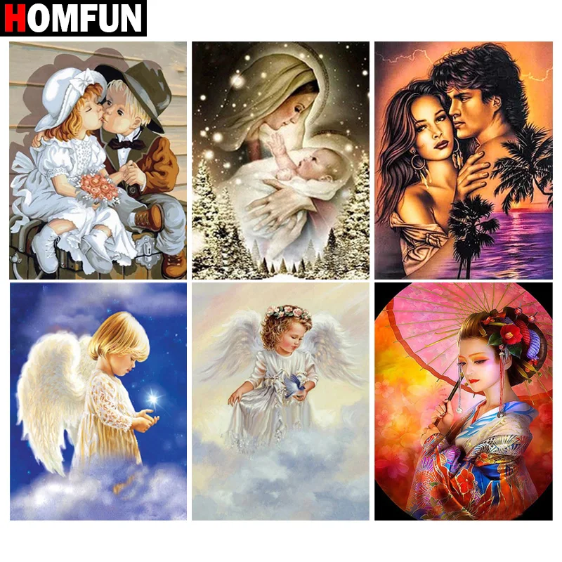 HOMFUN Diamond Painting Cross Stitch "Angel religious figure" 5D DIY Diamond Embroidery Full Square/round Rhinestone Of Picture
HOMFUN Diamond Painting Cross Stitch "Angel religious figure" 5D DIY Diamond Embroidery Full Square/round Rhinestone Of Picture