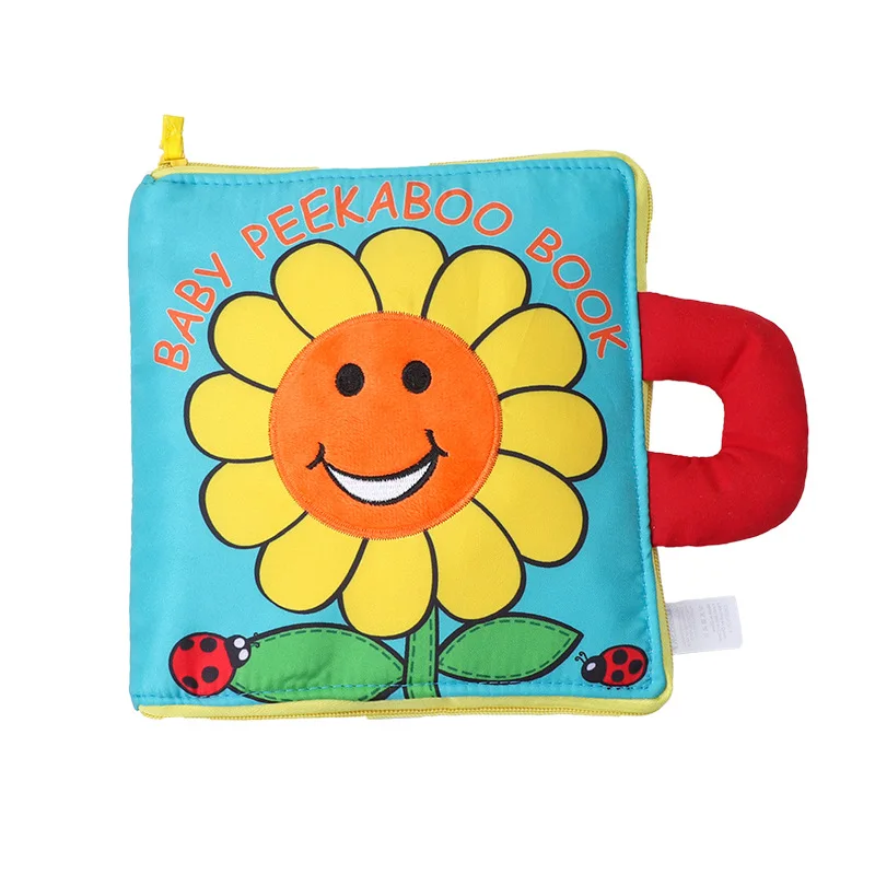 Cartoon kids Book Cloth Book Baby Early Learning Toy Washable Sun Flower Peekaboo Cloth Book
Cartoon kids Book Cloth Book Baby Early Learning Toy Washable Sun Flower Peekaboo Cloth Book
