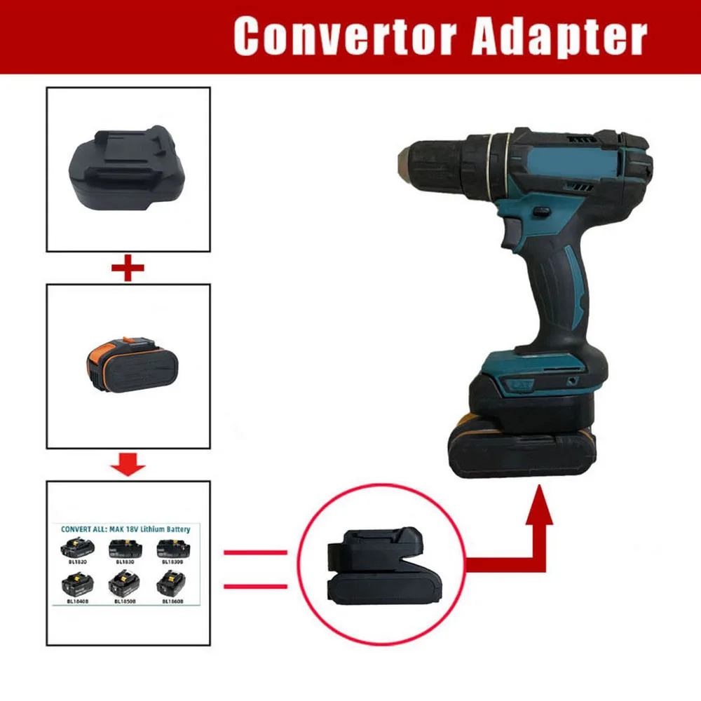 Battery Adapter for Worx 4 Pin 20V Lithium Battery WA3551 WA3530 WA3553 To Makita 18V BL1815 BL1830 BL1850 Power Tool Converter
Battery Adapter for Worx 4 Pin 20V Lithium Battery WA3551 WA3530 WA3553 To Makita 18V BL1815 BL1830 BL1850 Power Tool Converter