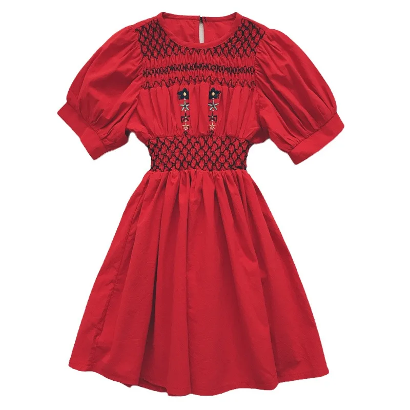 Summer Girls Dress Flowers Embroidery 2021 Kids Princess Vestidos Korean Style Children Pleated Clothing 3-7Y Baby Girl Clothes
Summer Girls Dress Flowers Embroidery 2021 Kids Princess Vestidos Korean Style Children Pleated Clothing 3-7Y Baby Girl Clothes