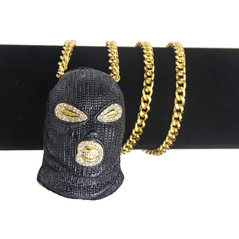 New Arrival Hip Hop Crystal Anti-Terrorism headgear Mens Necklaces Gold color Pendants Cubar Chain Bling Jewelry
New Arrival Hip Hop Crystal Anti-Terrorism headgear Mens Necklaces Gold color Pendants Cubar Chain Bling Jewelry