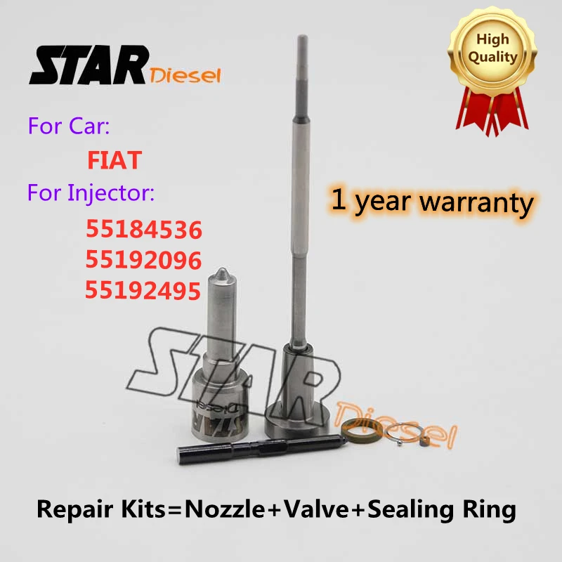 Common Rail Injector Repair Kits DLLA150P1224 0433171774 Nozzle F00VC01038 Control Valve For FIAT 55184536 55192096 55192495
Common Rail Injector Repair Kits DLLA150P1224 0433171774 Nozzle F00VC01038 Control Valve For FIAT 55184536 55192096 55192495