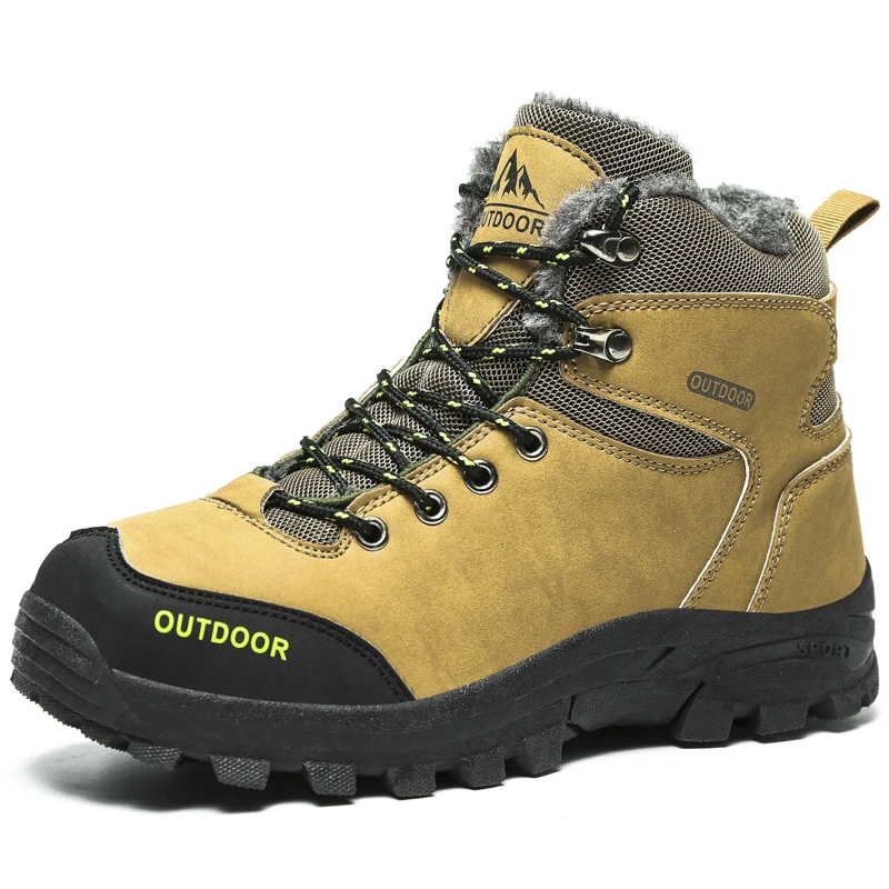 2020 Brand Men's Ankle Boots Warm Plush Winter Men Snow Boots Waterproof Leather Outdoor Non-slip Hiking Boots For Men Sneakers
2020 Brand Men's Ankle Boots Warm Plush Winter Men Snow Boots Waterproof Leather Outdoor Non-slip Hiking Boots For Men Sneakers