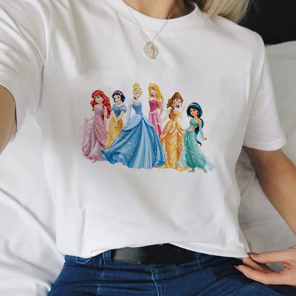Disney Princesses WomenT-shirt Modern Cartoon Harajuku Female T Shirt Breathable Cool Beautiful Art Ulzzang Exquisite Tshirt
Disney Princesses WomenT-shirt Modern Cartoon Harajuku Female T Shirt Breathable Cool Beautiful Art Ulzzang Exquisite Tshirt