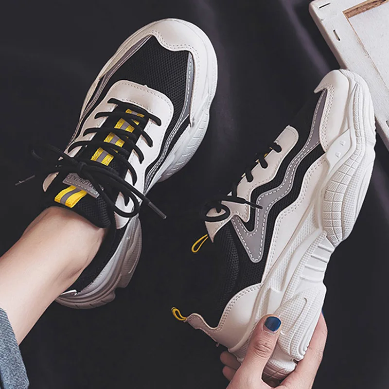 Reflective Sneakers Ladies Fashion Vulcanized Shoes Luxury Brand Women's Shoes White Thick Bottom Ladies Sneakers Daddy Shoes
Reflective Sneakers Ladies Fashion Vulcanized Shoes Luxury Brand Women's Shoes White Thick Bottom Ladies Sneakers Daddy Shoes